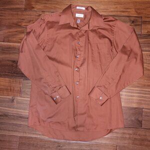 Van Heusen Wrinkle Free Lux Sateen Dress Shirt